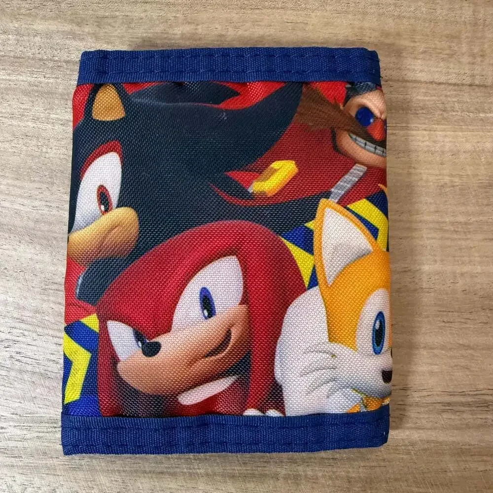 Sonic the Hedgehog Character Group Trifold Velcro Wallet